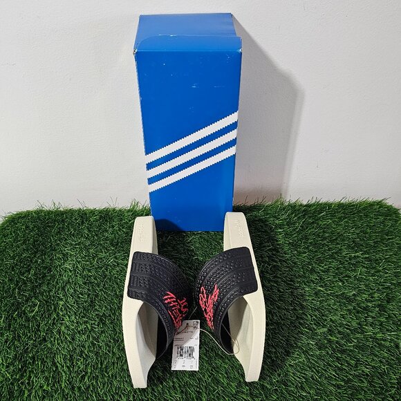Adidas x 100 Thieves Adilette - Core Black / Red - Men\'s Size 12 - JR9152 main image 7